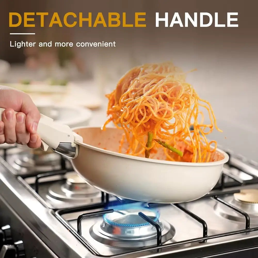 Non-Stick Cookware 21-Piece Ceramic Pots & Pans Set