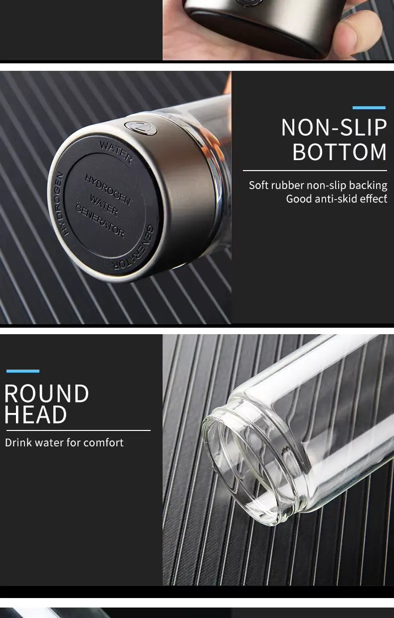 Portable Hydrogen Water Generator Cup – USB Rechargeable