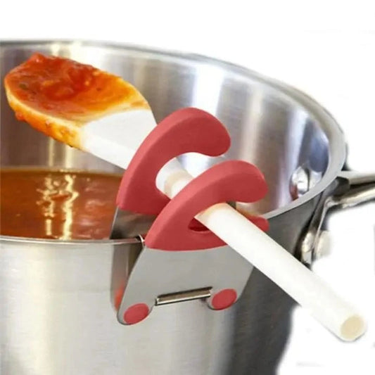 Pot Clips Spatula Holder - KitchenKlout