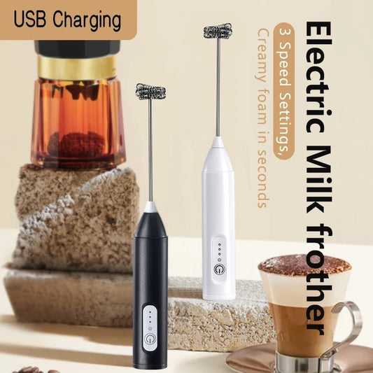 Premium Handheld Milk Frother - 3 Speed USB Recharge | KitchenKlout Kitchen Accessories