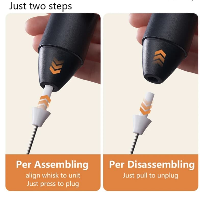 Premium Handheld Milk Frother - 3 Speed USB Recharge | KitchenKlout Kitchen Accessories