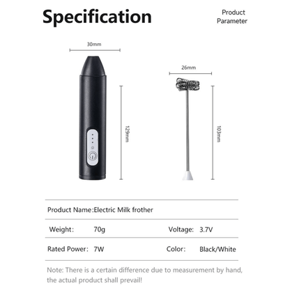 Premium Handheld Milk Frother - 3 Speed USB Recharge | KitchenKlout Kitchen Accessories
