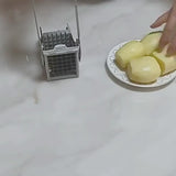 french fry cutter demo