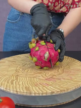 Matte black chef's knife set demo