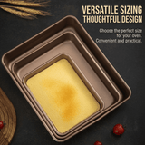 Professional Baking Tray Set - 6 Sizes | Deep & Shallow Rectangular Pans | KitchenKlout Bakeware