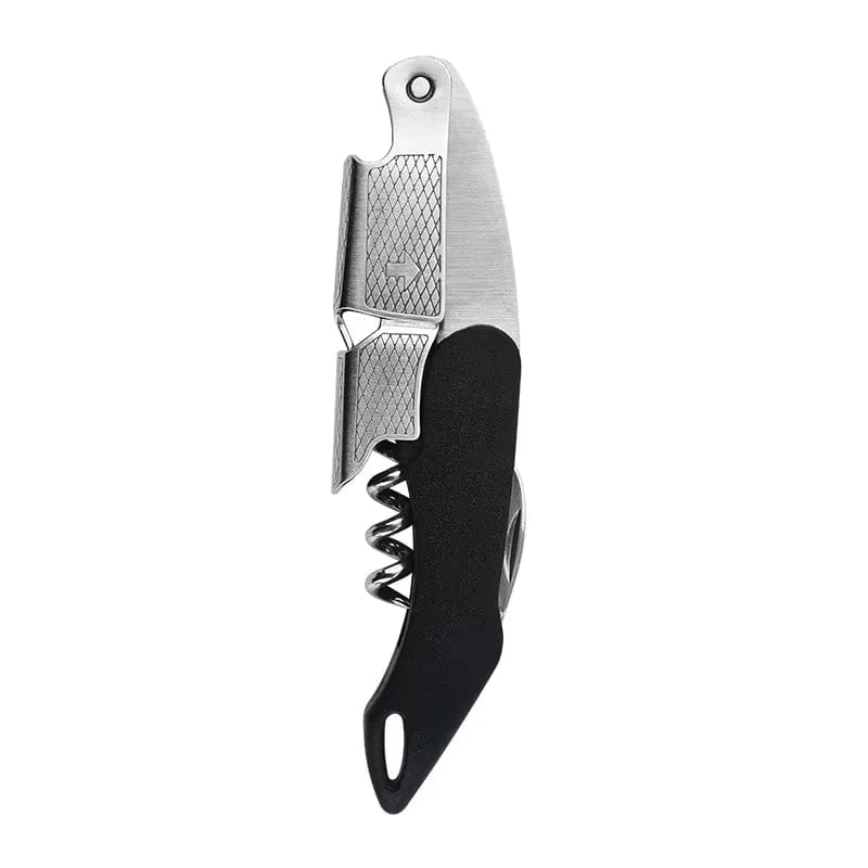 Professional Wood Handle Red Wine Opener - Portable Multifunctional Corkscrew and Beer Bottle Opener Kitchen Tool - KitchenKlout