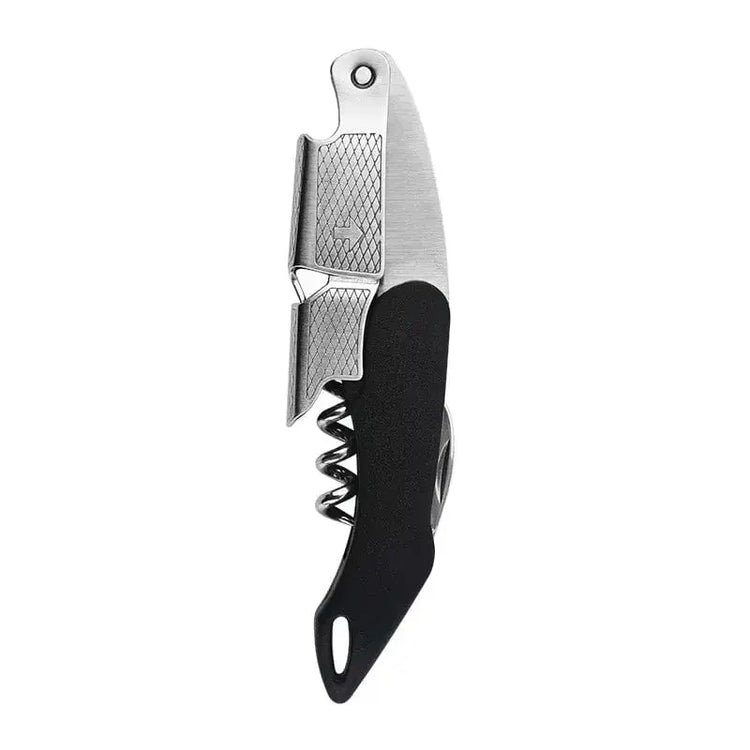 Professional Wood Handle Red Wine Opener - Portable Multifunctional Corkscrew and Beer Bottle Opener Kitchen Tool - KitchenKlout