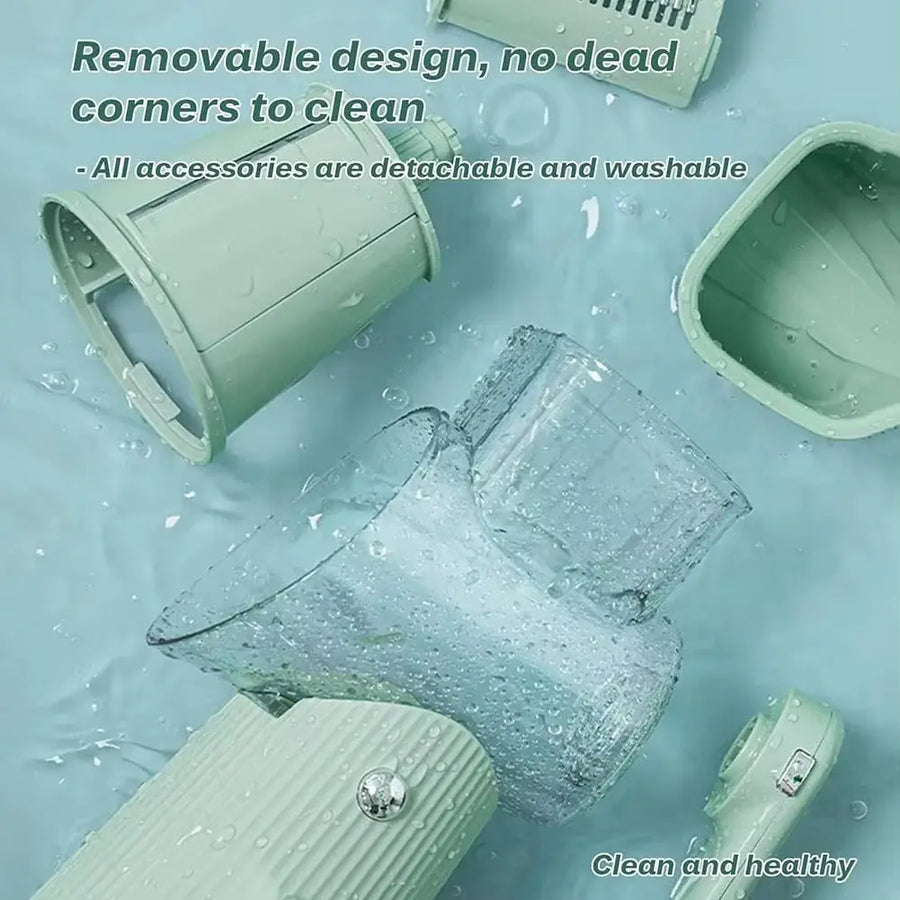 Rotary Cheese Grater - 5 Interchangeable Stainless Steel Blades  