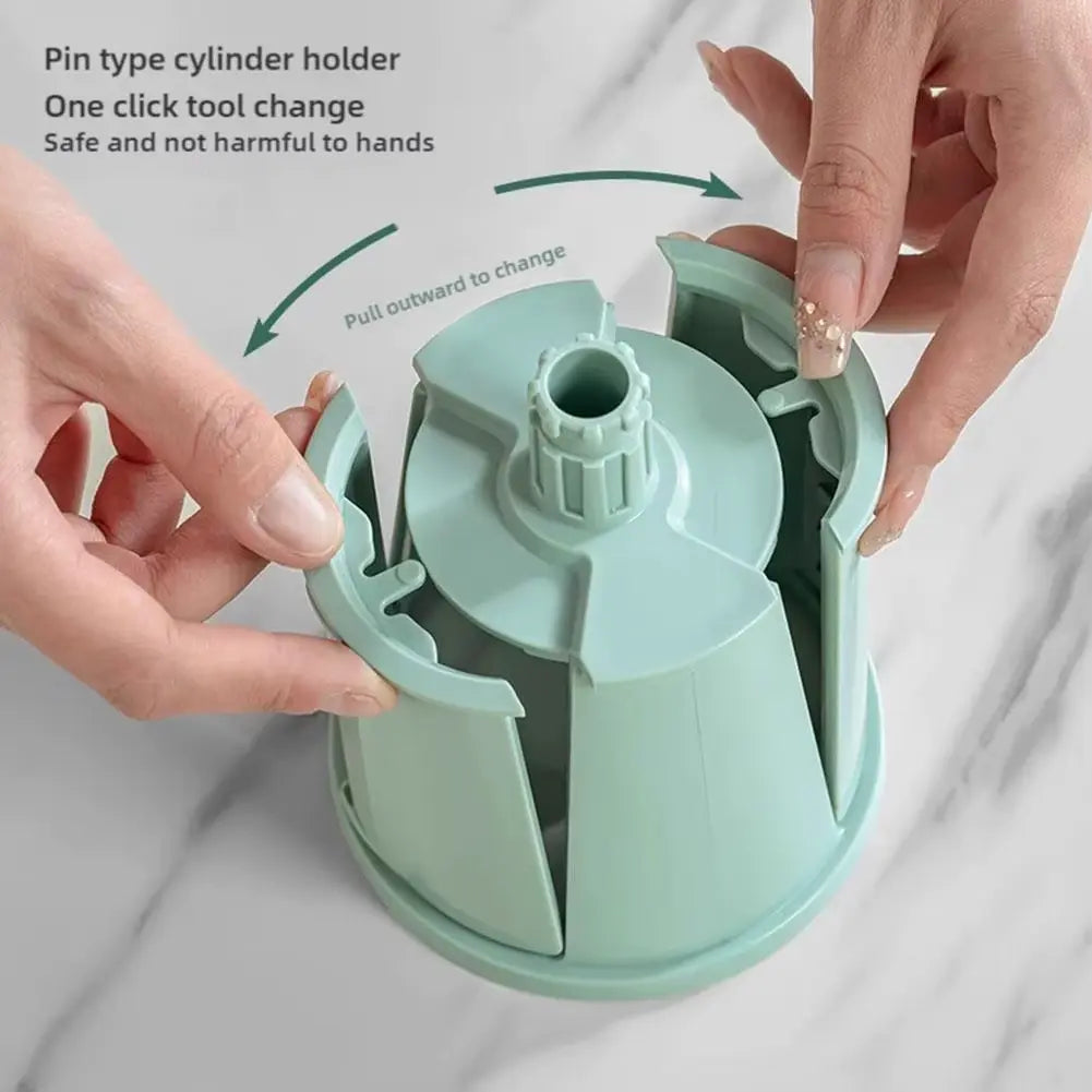 Rotary Cheese Grater - 5 Interchangeable Stainless Steel Blades  