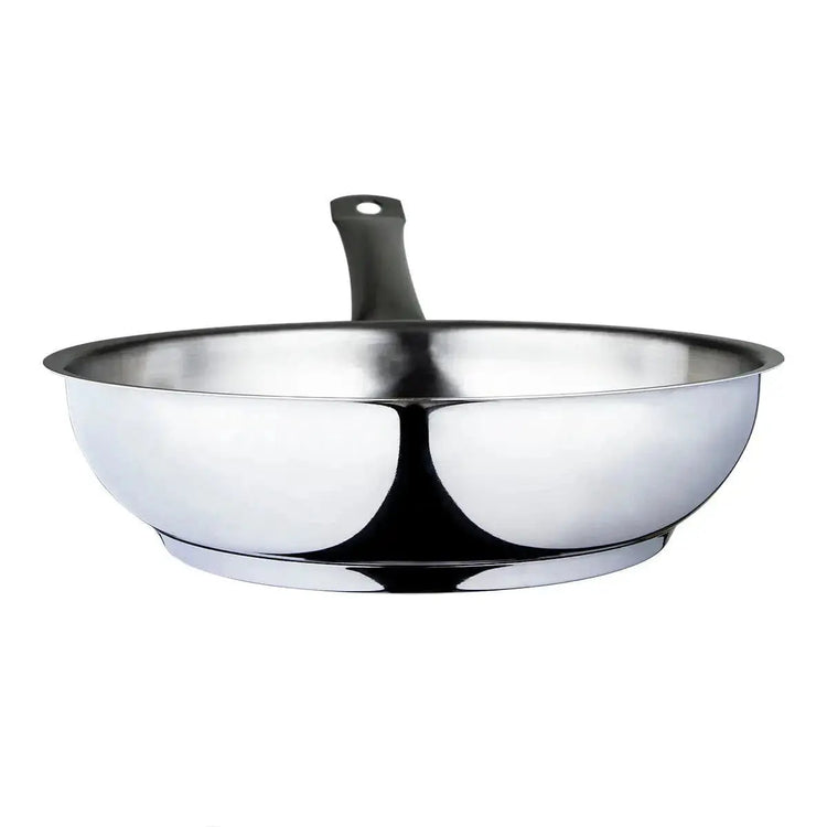 Serenk Modernist Stainless Steel Frying Pan 24 cm - KitchenKlout