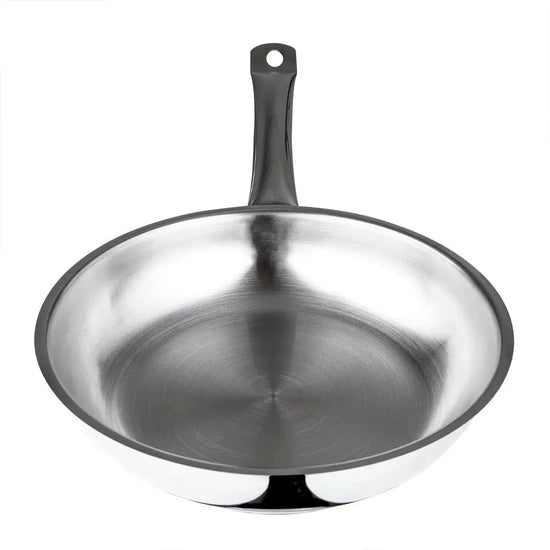 Serenk Modernist Stainless Steel Frying Pan 24 cm - KitchenKlout