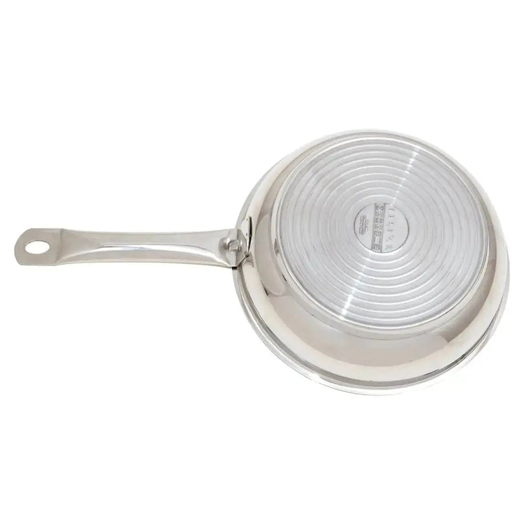 Serenk Modernist Stainless Steel Frying Pan 24 cm - KitchenKlout