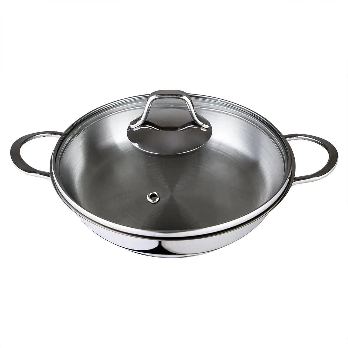 Serenk Modernist Stainless Steel Omelette Pan, 20 cm - KitchenKlout