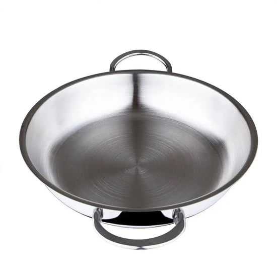 Serenk Modernist Stainless Steel Omelette Pan, 20 cm - KitchenKlout