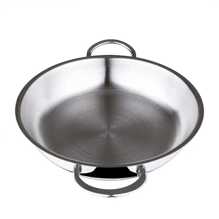 Serenk Modernist Stainless Steel Omelette Pan, 20 cm - KitchenKlout