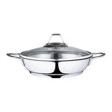 Serenk Modernist Stainless Steel Omelette Pan, 20 cm - KitchenKlout