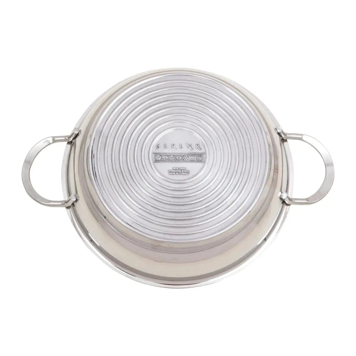 Serenk Modernist Stainless Steel Omelette Pan, 20 cm - KitchenKlout