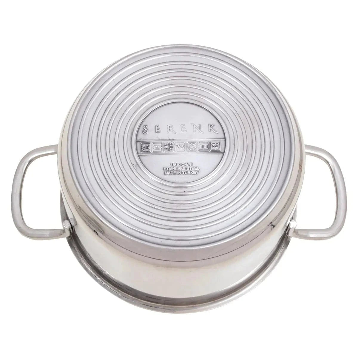 Serenk Modernist Stainless Steel Saute Pan, 24 cm - KitchenKlout