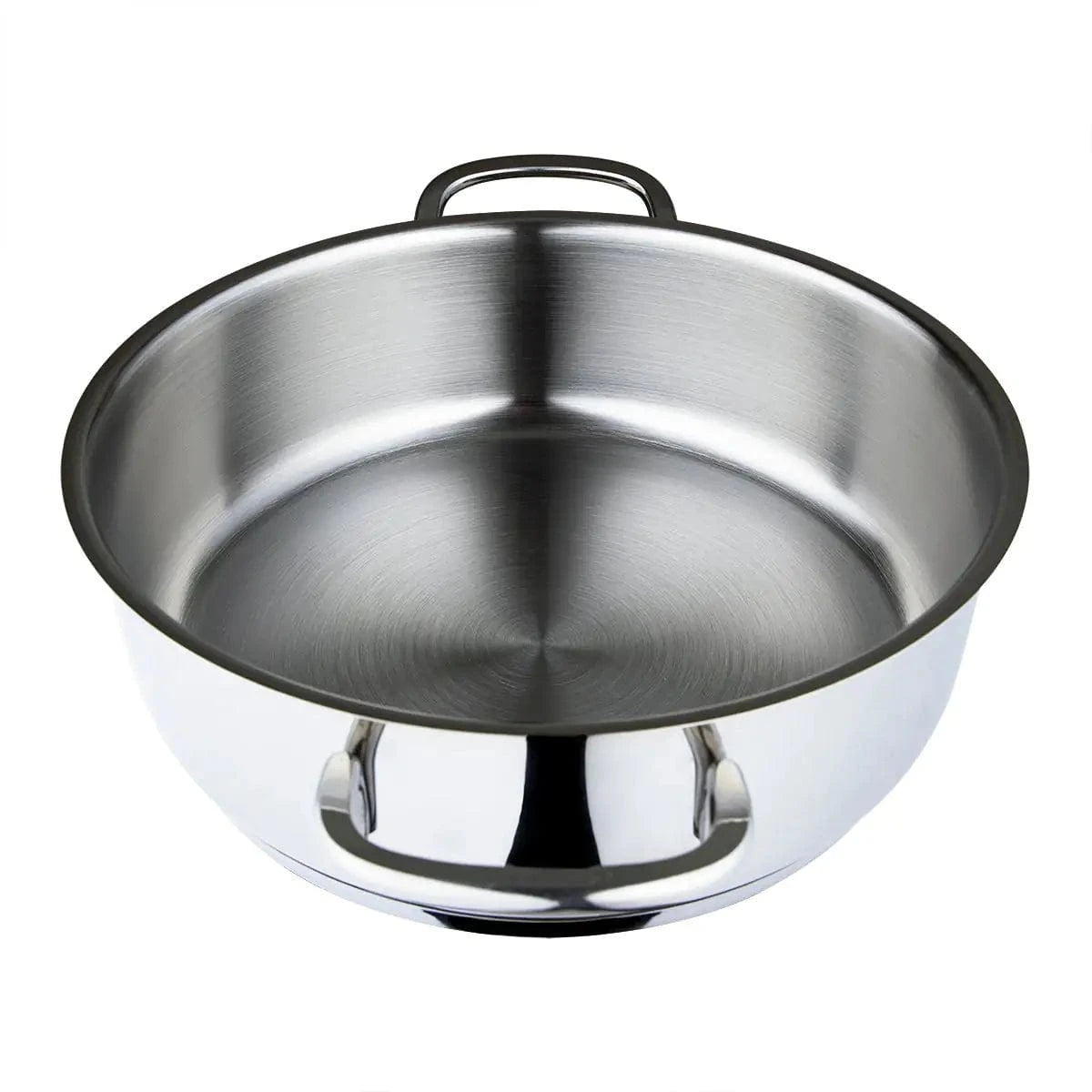 Serenk Modernist Stainless Steel Saute Pan, 24 cm - KitchenKlout