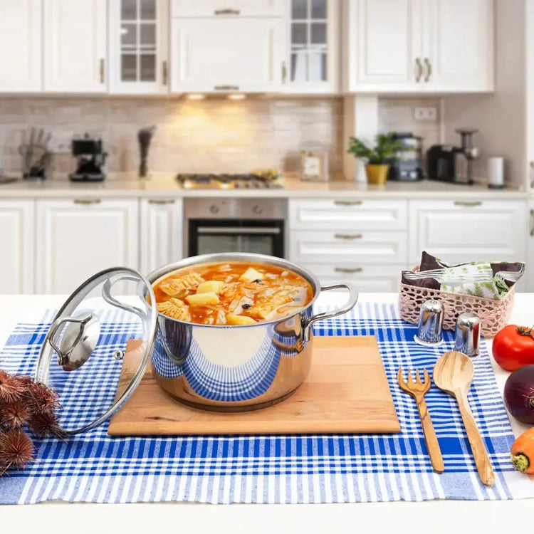 Serenk Modernist Stainless Steel Stock Pot, 20 cm - KitchenKlout