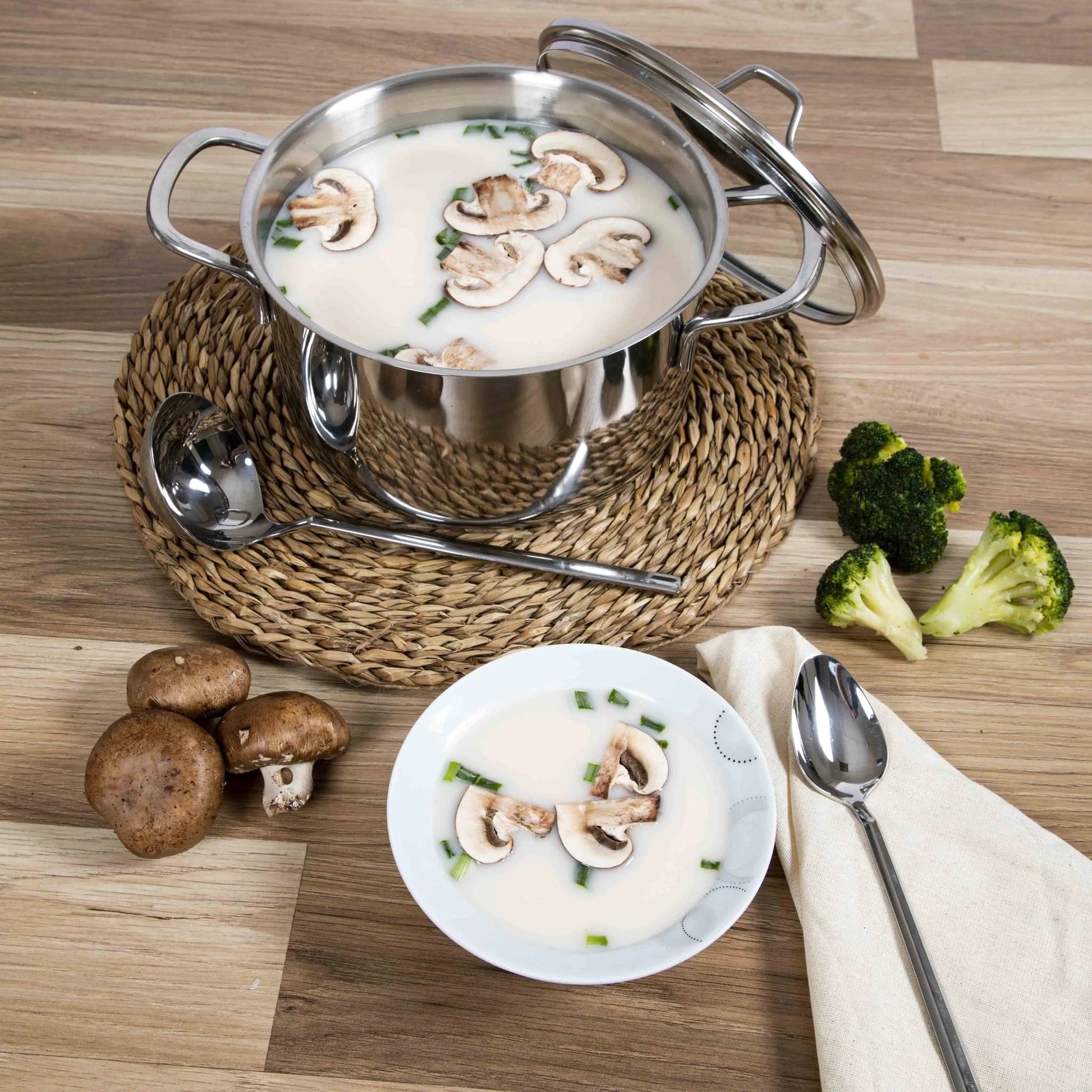 Serenk Modernist Stainless Steel Stock Pot, 20 cm - KitchenKlout