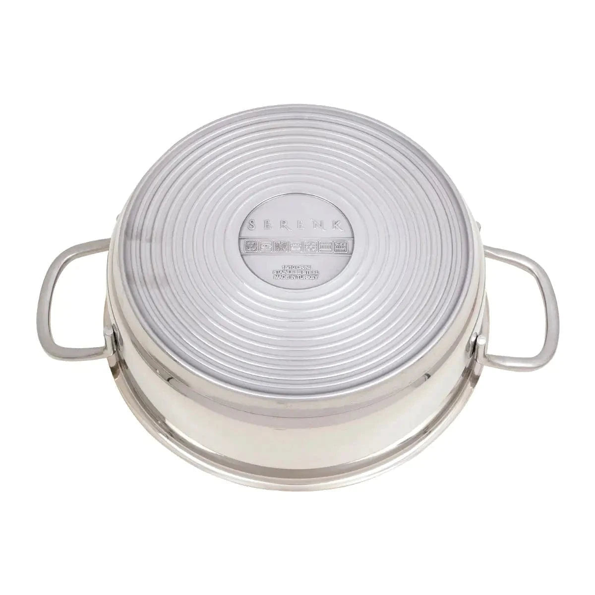 Serenk Modernist Stainless Steel Stock Pot, 20 cm - KitchenKlout