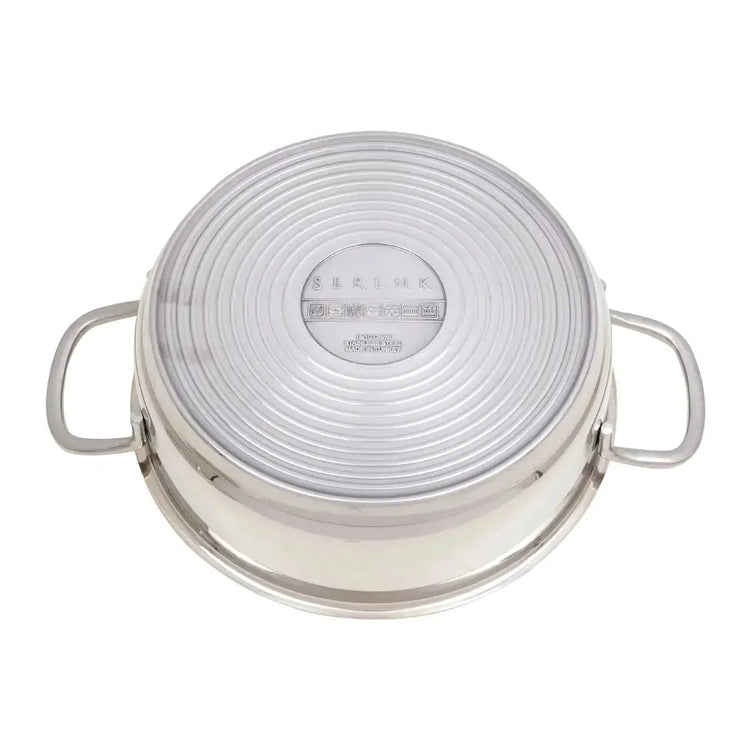 Serenk Modernist Stainless Steel Stock Pot, 20 cm - KitchenKlout
