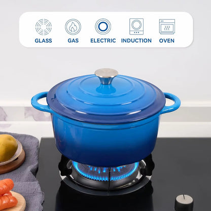Signature Enameled, Cast Iron, 7-Piece Cookware Set