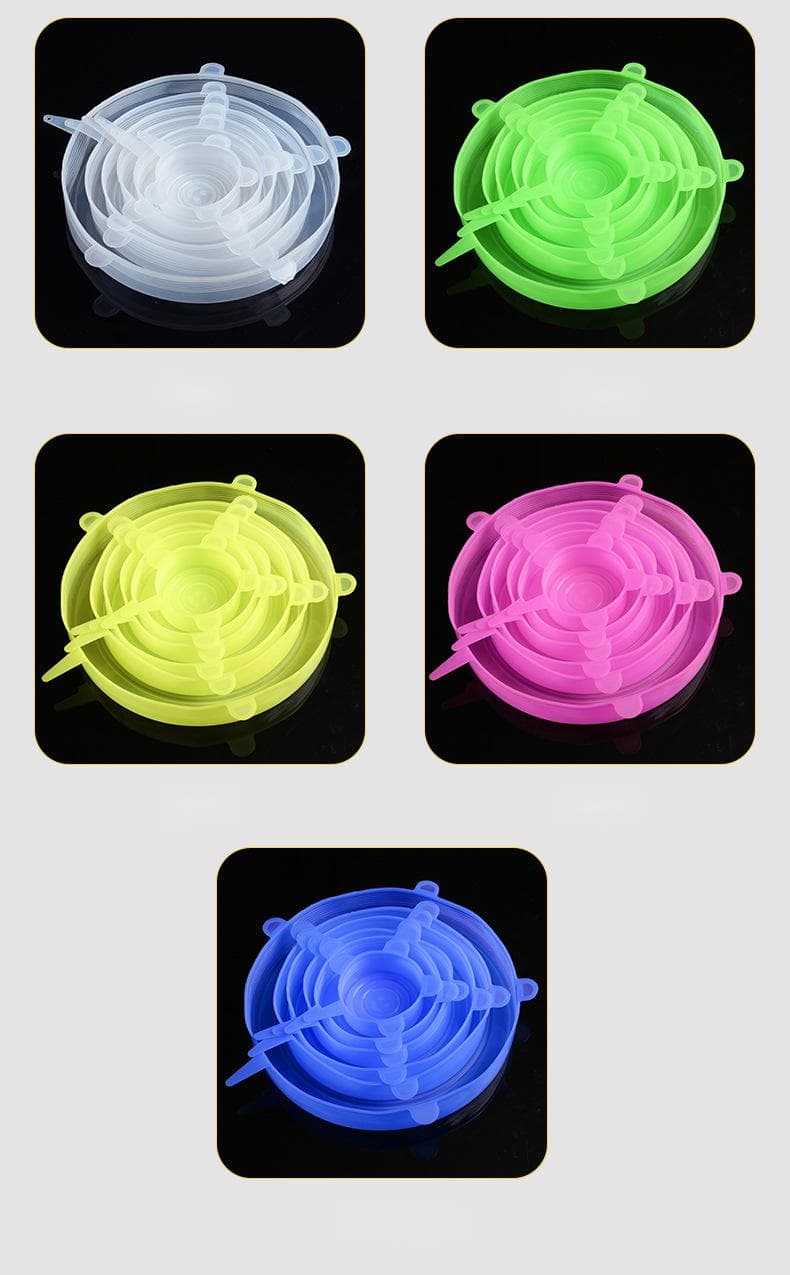 Silicone Freshness Bowl Covers - Universal Food Saver Kitchen Gadgets > Food Storage