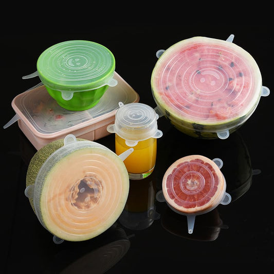 Silicone Freshness Bowl Covers - Universal Food Saver Kitchen Gadgets > Food Storage