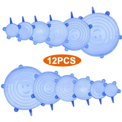 Silicone Freshness Bowl Covers - Universal Food Saver Kitchen Gadgets > Food Storage