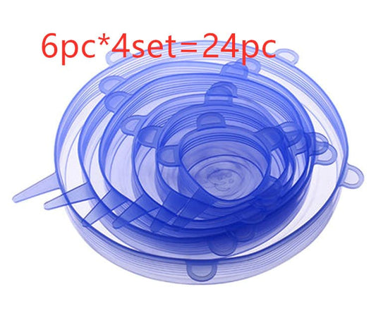 Silicone Freshness Bowl Covers - Universal Food Saver Kitchen Gadgets > Food Storage