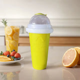 Slushie Maker Cup - Silicone Portable Smoothie Squeeze Cup