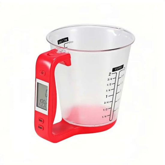 Smart - Cup, Measuring Scale, Kitchen Weigh device with LCD, Temperature & Weight Measuring gadget - KitchenKlout
