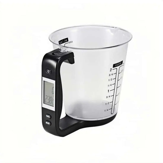 Smart - Cup, Measuring Scale, Kitchen Weigh device with LCD, Temperature & Weight Measuring gadget - KitchenKlout