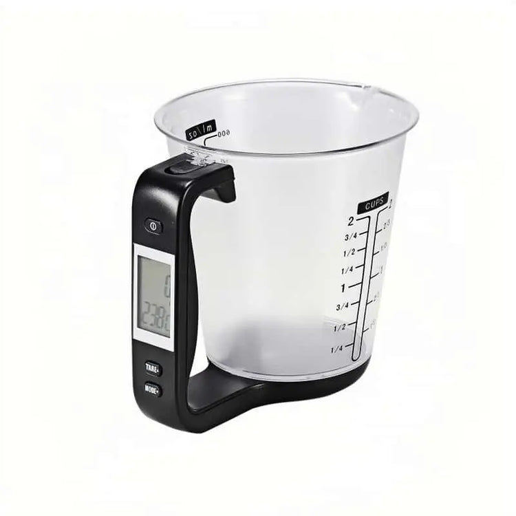 Smart - Cup, Measuring Scale, Kitchen Weigh device with LCD, Temperature & Weight Measuring gadget - KitchenKlout