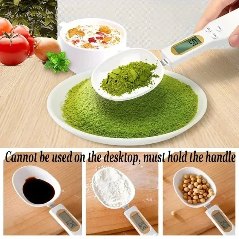 Smart - Spoon, Electronic Kitchen Scale 500g 0.1g LCD Digital Measuring Food Flour Digital Mini Kitchen Tool for Milk Coffee - KitchenKlout