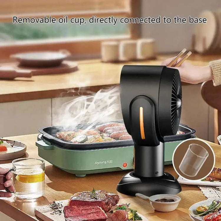 Smoke Sentry, Portable Cooking Range Hood - 2 - Speed Exhaust Fan with Retractable Design and Negative Ion Air Purifier for Kitchen Ventilation - KitchenKlout