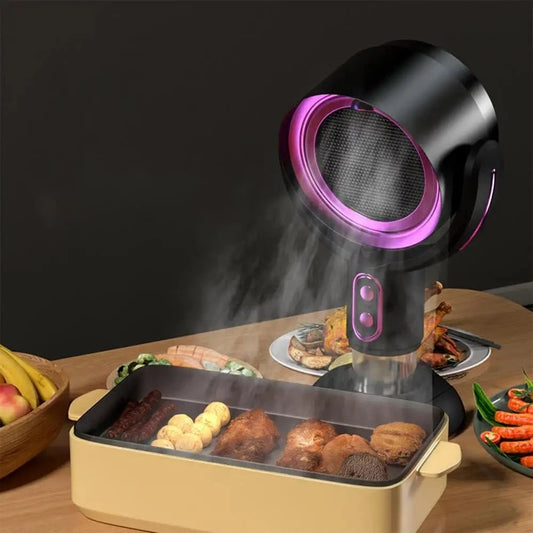 Smoke Sentry, Portable Cooking Range Hood - 2 - Speed Exhaust Fan with Retractable Design and Negative Ion Air Purifier for Kitchen Ventilation - KitchenKlout