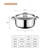 Stainless Steel Cookware Set Thick Kitchen Utensils Kitchen Accessories