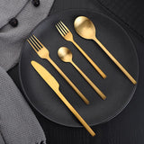 Stainless Steel Cutlery Set Matte Cutlery Thickened Kitchen Accessories