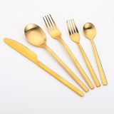 Stainless Steel Cutlery Set Matte Cutlery Thickened Kitchen Accessories