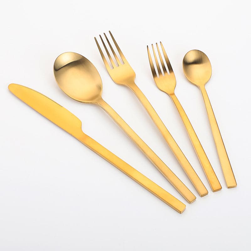 Stainless Steel Cutlery Set Matte Cutlery Thickened Kitchen Accessories