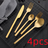 Stainless Steel Cutlery Set Matte Cutlery Thickened Kitchen Accessories