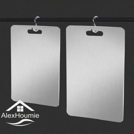 Stainless Steel Cutting Board Home Kitchen Rectangular Chopping Board Kneading Dough Cutting Dough and Fruit Vegetable Meat Tool - KitchenKlout