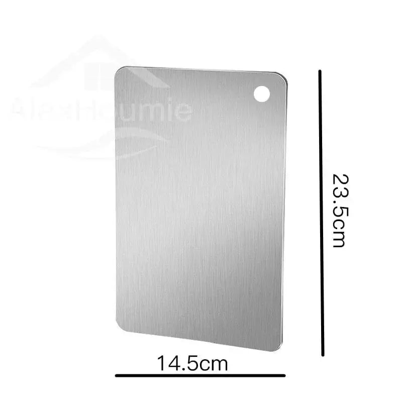 Stainless Steel Cutting Board Home Kitchen Rectangular Chopping Board Kneading Dough Cutting Dough and Fruit Vegetable Meat Tool - KitchenKlout