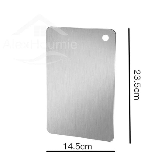 Stainless Steel Cutting Board Home Kitchen Rectangular Chopping Board Kneading Dough Cutting Dough and Fruit Vegetable Meat Tool - KitchenKlout