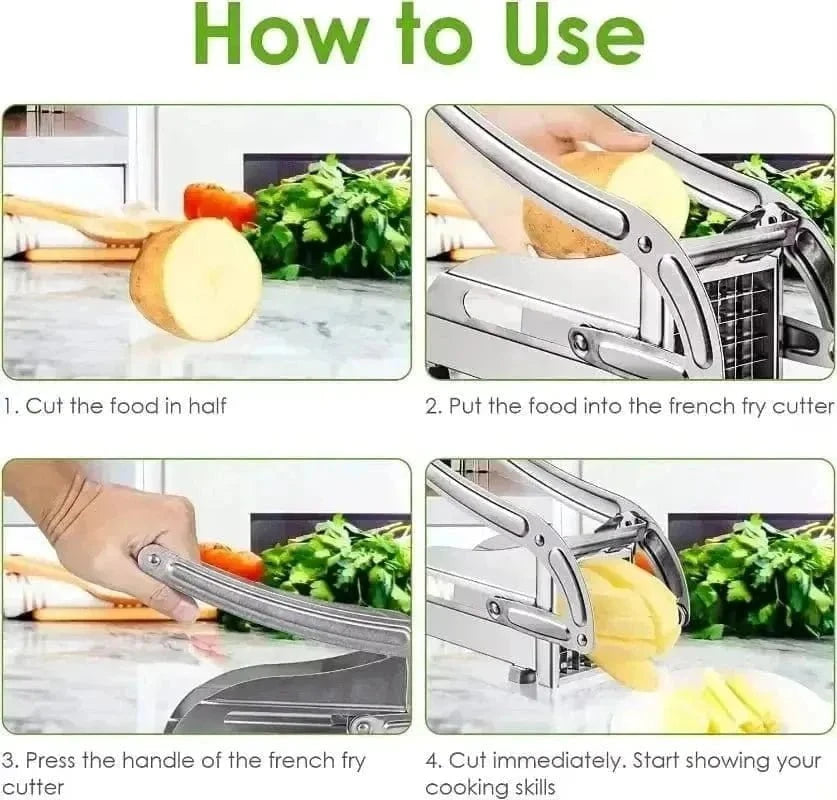 Stainless Steel Potato Cutter – French Fry | KitchenKlout