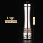 Stainless Steel Salt and Pepper Mill Set - Professional Food Grinder and Spice Container for Kitchen Use - KitchenKlout