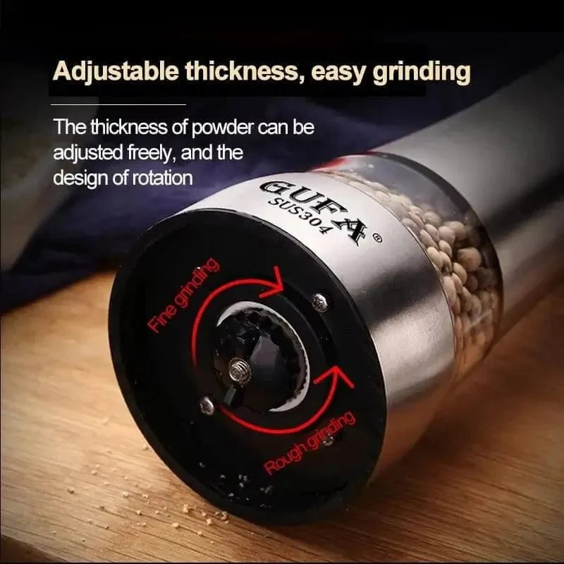 Stainless Steel Salt & Pepper Mill - chef's precision | KitchenKlout